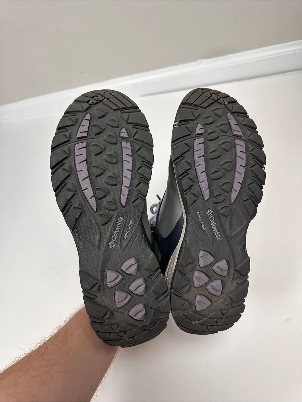 Columbia Yoncalla Mid Waterproof Hiking Boots Women’s 8.5 Gray Purple YL1090-008